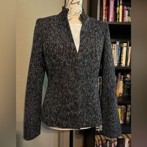 Anne Klein Tweed Blazer Shorter Length Size 8